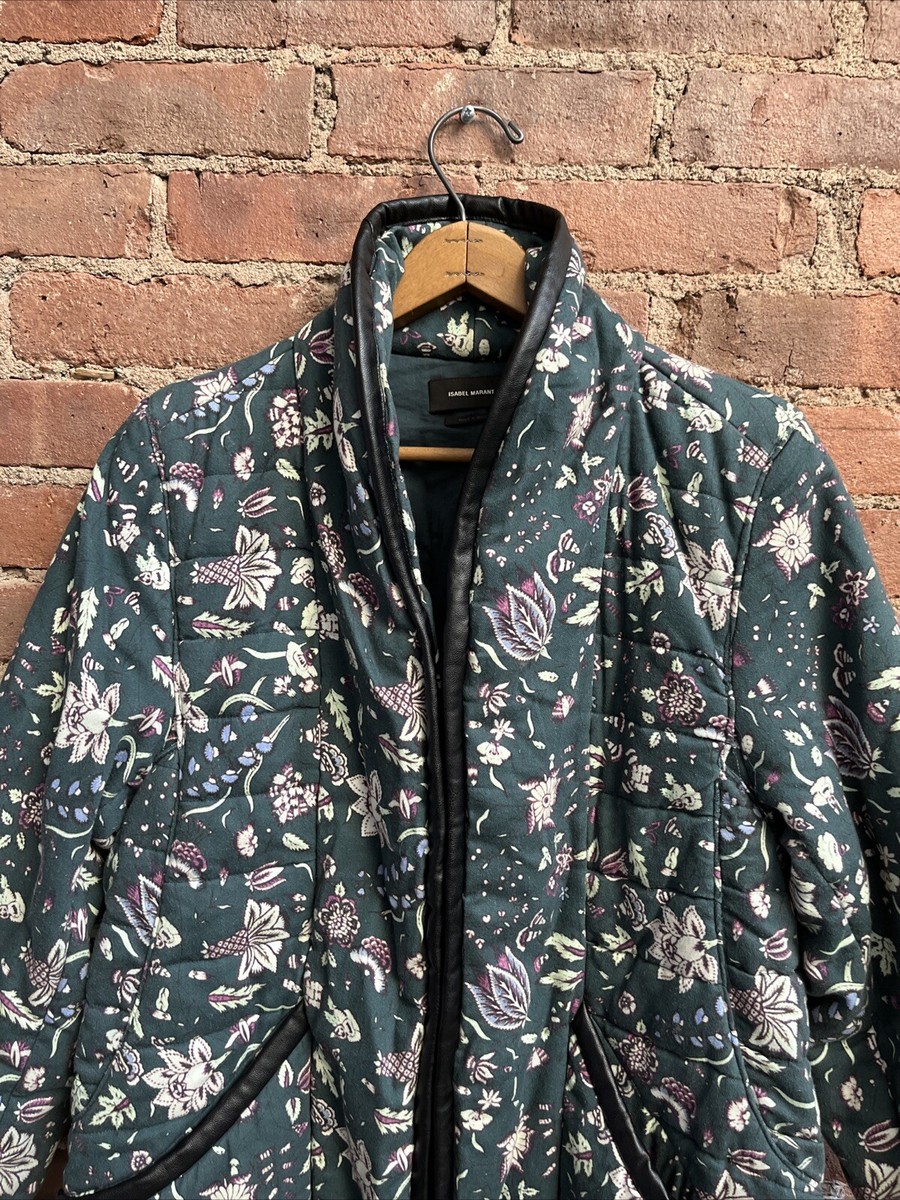Isabel Marant Women's quilted Jacket, Sz 34, Floral 100