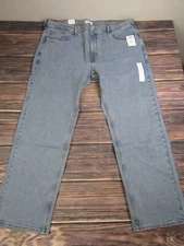 Denizen Levi's NEW NWT Mens 285 Relaxed 42x32 Light Blue Denim Jeans Straight