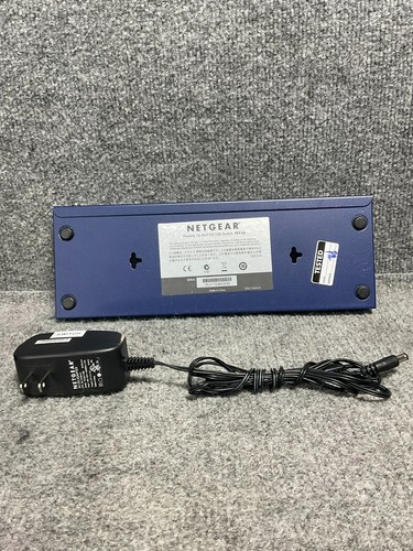 Netgear Switch, Pro Safe 16 Ports 10/100 FS116 In Blue Color With Power Adapter - Picture 19 of 20