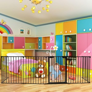 Baby Child Safety Fence Hearth Gate Bbq Metal Fire Gates Fireplace