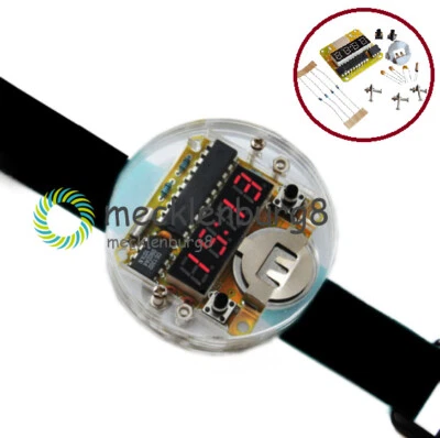 MARKENLOS 1X NEW Digital Watch Electronic Clock DIY Kit Single Chip LED Display 3V