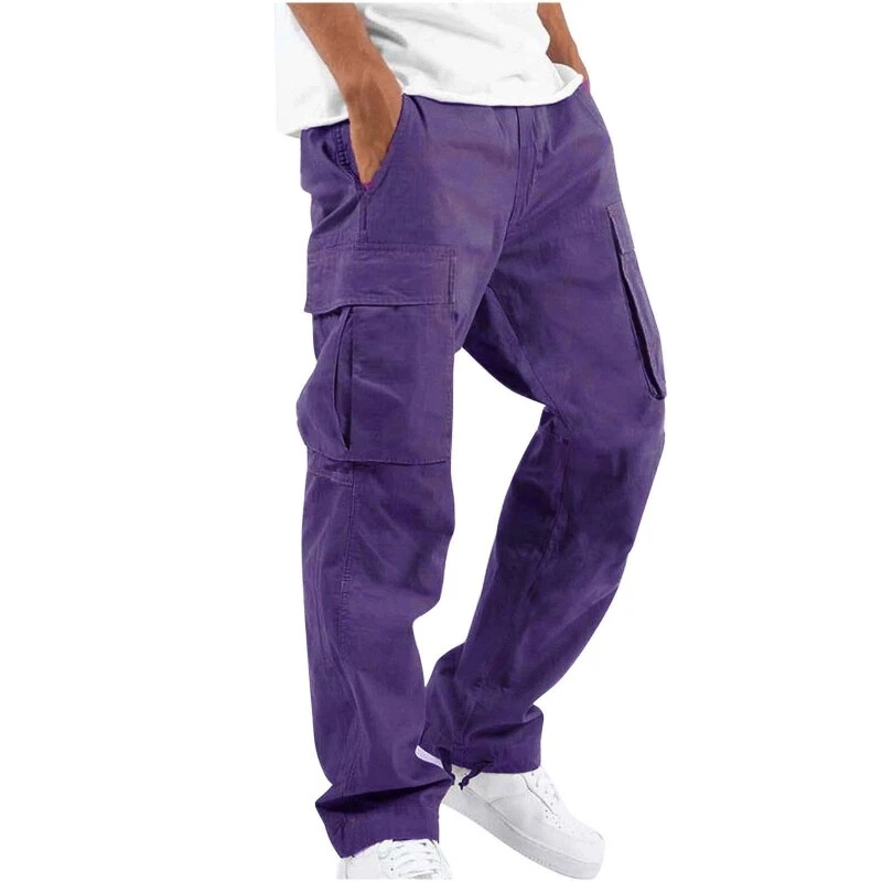 Herren Cargo Jogginghose Sporthose Sweatpants Freizeit Jogger Trainingshose - Bild 4 von 4