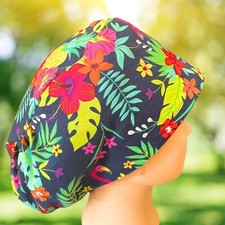 Tropical Flamingo EURO SURGICAL SCRUB CAP Gift for heroes