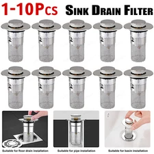 Universal Bathroom Sink Stopper Pop-Up Basin Drain Filter Strainer Hair Catcher