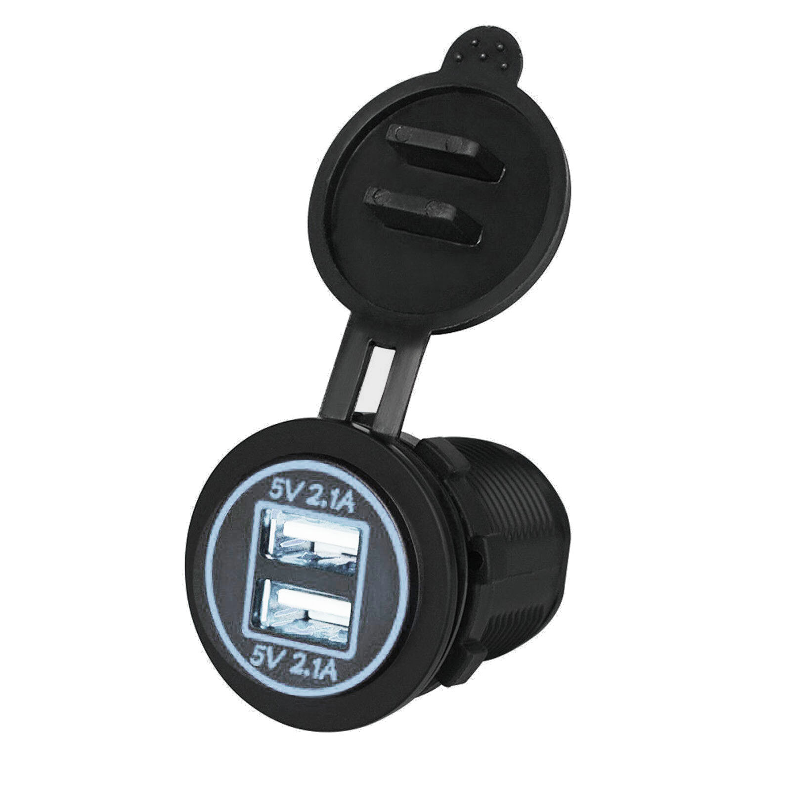Socket Dual 2.1a Usb Port Charger Power Outlet Led