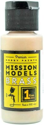 Mission Models MIOMMC-002 Acrylic Model Paint 1oz Bottle, Brass (MIOMMC-002)