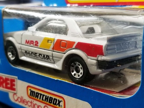Matchbox Toyota MR2 Pace Car / 1986 / Rare Unpunched Collection Card Blue Box - Picture 5 of 9