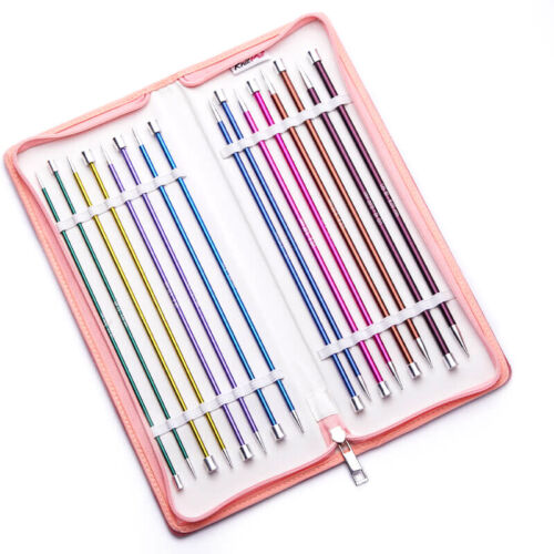 Aghi per maglieria KnitPro Zing alluminio punta singola aghi metallici 25 cm 30 cm - Foto 24 di 31