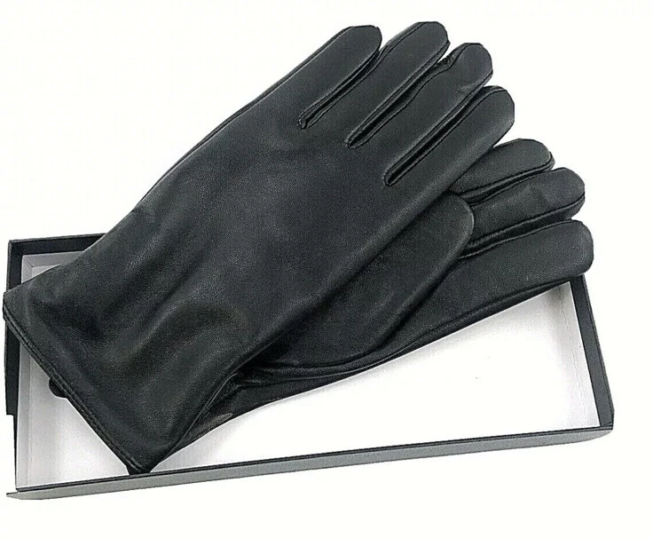 New Vikideer Womens Genuine Lambskin Leather Gloves Large NIB
