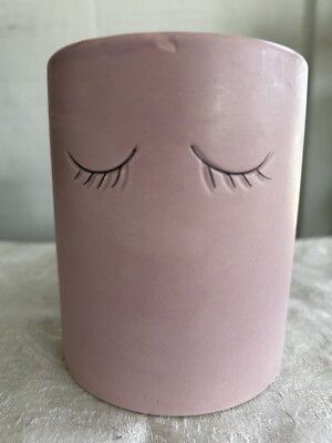 Isaac Jacob Eyelash Design Ceramic Cosmetic / Brush Holder /Accesories  Artisan