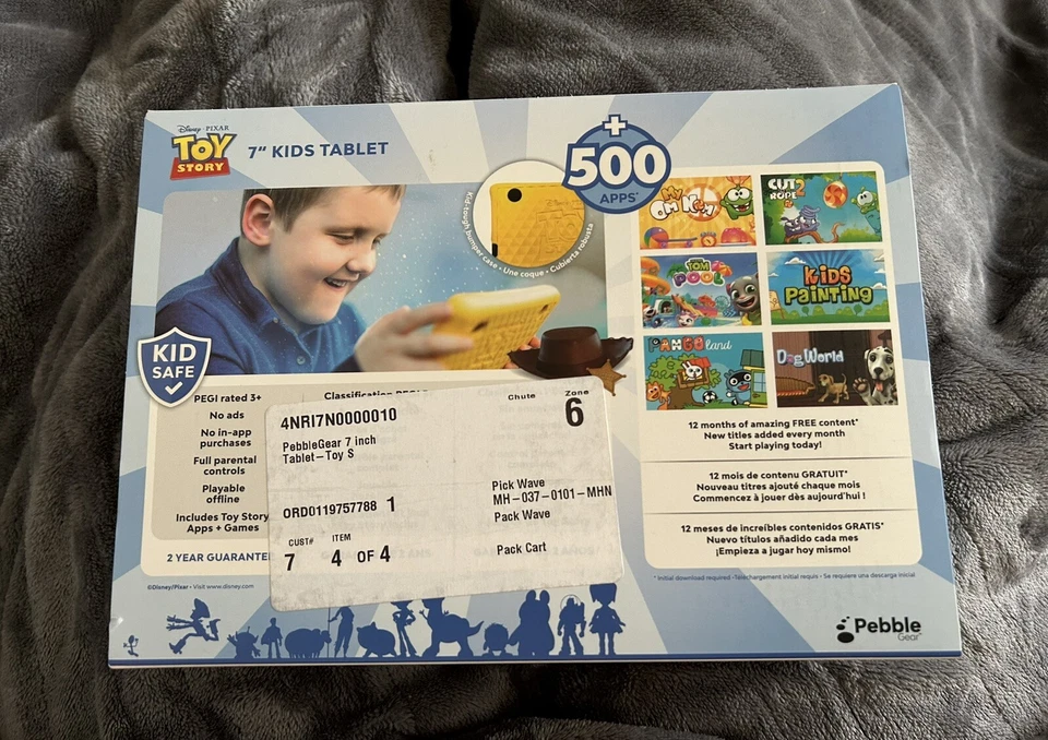 NEW Pebble Gear Disney Toy Story 7" Kids Wi-Fi Tablet with 16GB Storage - Image 2 of 4