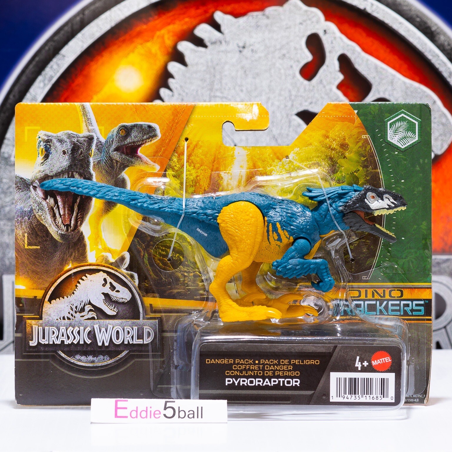 NEW RARE 2023 Mattel Jurassic World Dino Trackers Wave PYRORAPTOR Toy