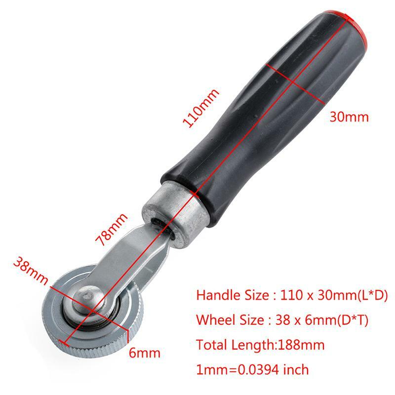 Reifenreparatur-Roller Aus Holz & Metall – Zum Auswalzen Von Flicken, Entfernt Eingeschlossene Luft, 18 Cm Lang
