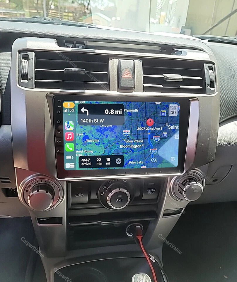 9" CarPlay For 2009 2010 2011 2012 2013-2019 Toyota 4Runner Radio Stereo +Camera - Изображение 3 из 4