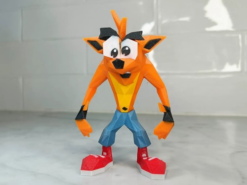 3D gedruckt - 9"CRASH BANDICOOT | RETRO | Figur
