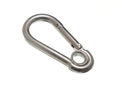 Corda Metallica Con Occhio E Moschettone | Acciaio Inox | 4x400 Mm | Per Fissaggi E Tensioni - 3