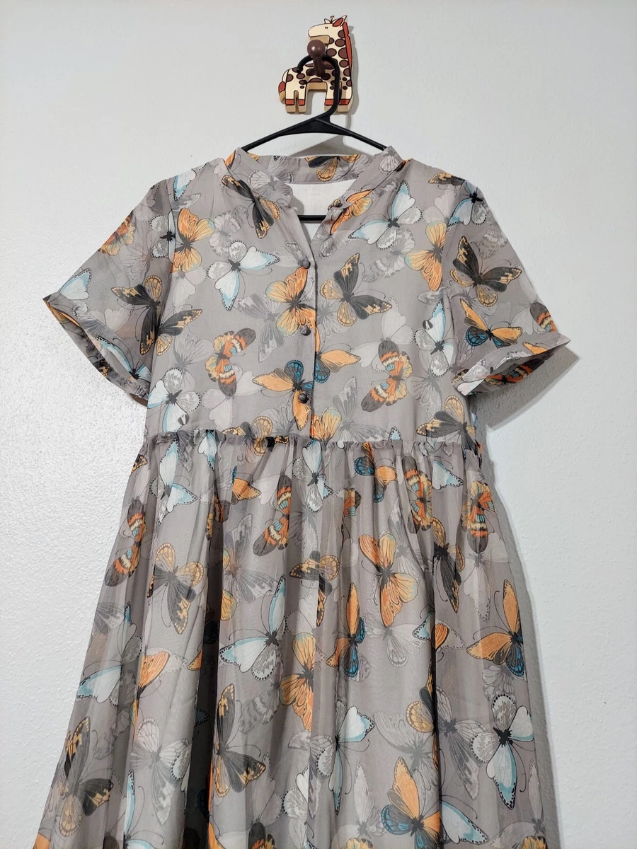 Sheer butterfly best sale dress