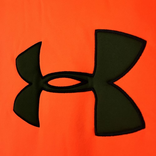 Under Armour Boys XL (42 in Chest) Bright Orange Cold Gear Hooded Sweatshirt - Picture 7 of 11