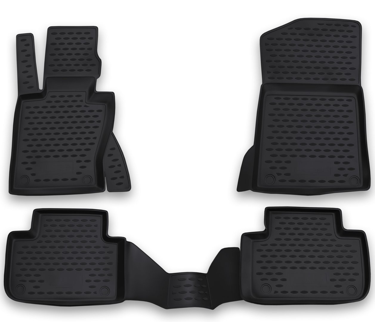 Tapis caoutchouc premium sur mesure compatibles avec l'habitacle BMW X3 E83