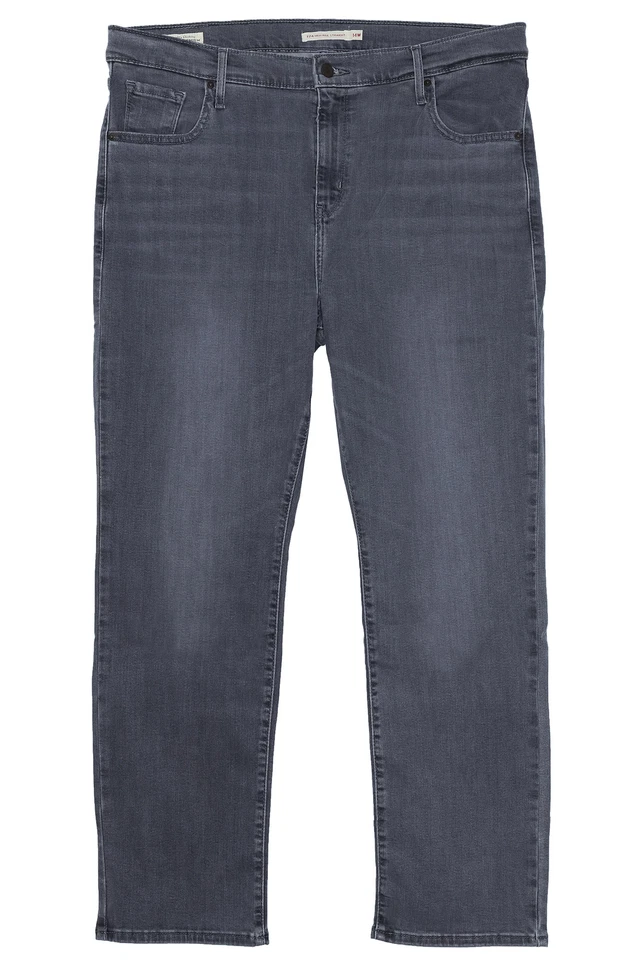 Levi's 724 High Rise Slim Straight Stretchjeans Damen Denim Grau - Bild 1 von 1