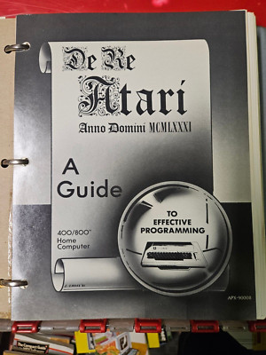 De Re Atari - A Guide To Effective Programming