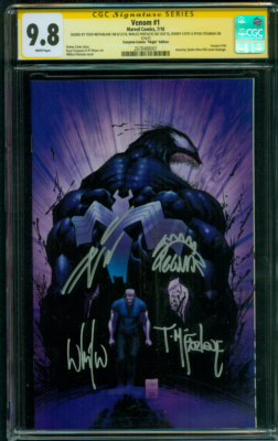 Venom 1 CGC 9.8 4XSS McFarlane Portacio Virgin Variant Spider Man