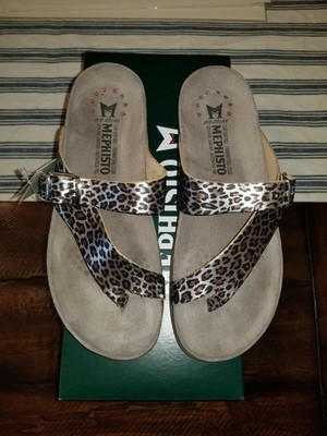 mephisto leopard sandals