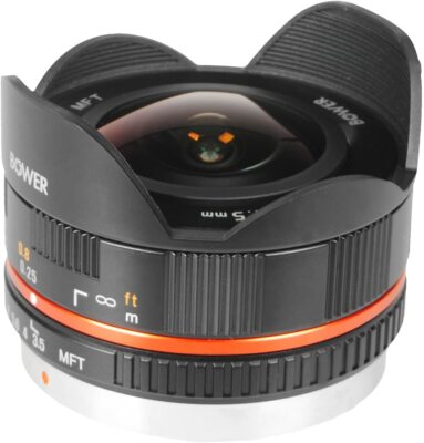 Bower Ultra-Wide 7.5mm f/3.5 Fisheye Lens for Micro 4/3