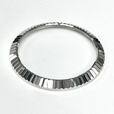 ORIGINAL FACTORY ROLEX SKY-DWELLER 18K WHITE GOLD FLUTED BEZEL 9.6GR