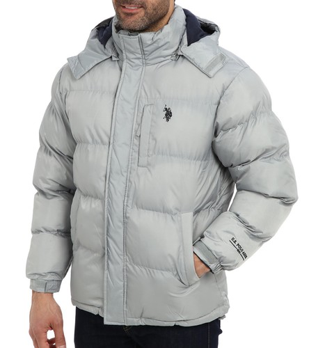 polo assn classic short bubble coat puffer jacket sport ski