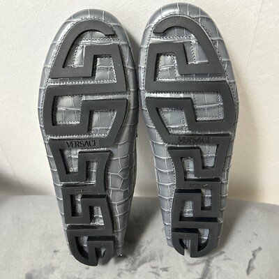 New Versace Medusa Coin Croc Embossed Driving Shoe. Sz 41.5 EU  $850 New Versace Medusa Coin Croc Embossed Driving | Mercari main image 4