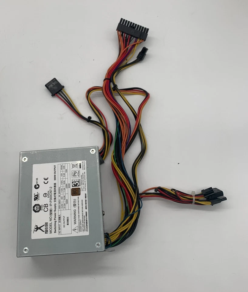 Alimentatore POWER MAN IP-P300CN7-2 Psu Per Computer Desktop Mini ATX 20+4 Pin - Image 2 of 2