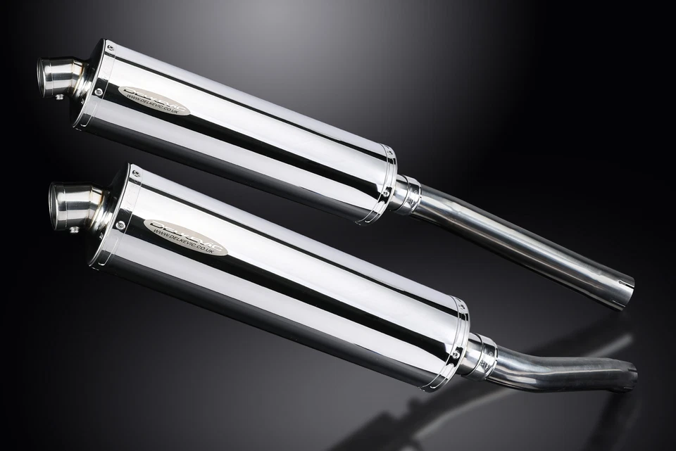 Suzuki DL1000 V-Strom 2002-2012 Slip On 18" Ovalado Acero Inoxidable Silenciador Kit Foto 2 de 4