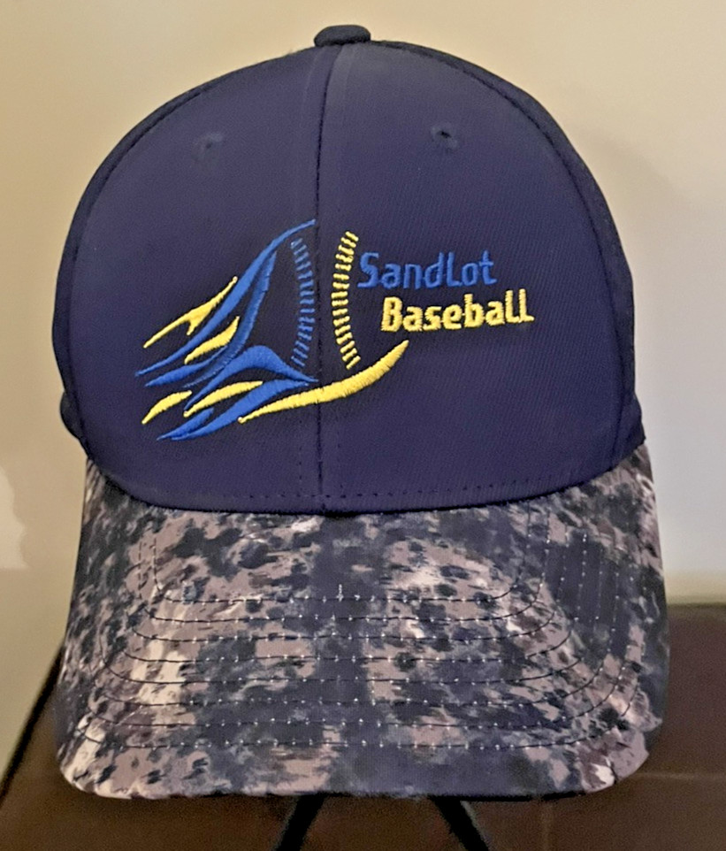 Sandlot Baseball Cap Adjustable Wrapback Hat Navy… - image 7