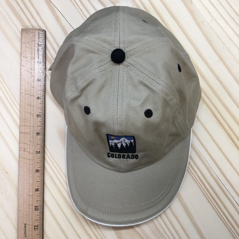Colorado Ouray 运动装棒球帽男式米色 OS 可调刺绣标志 — 第 3/4 张图片