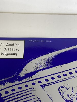 Marlboro Menthol Milds Cigarettes Store Sign Display Ad Poster ~25.5