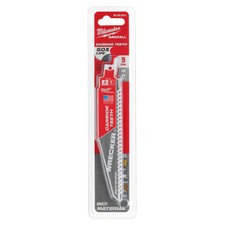 Milwaukee 48-00-5541 6 in. 6 TPI THE WRECKER w/ Carbide Teeth SAWZALL Blade 5PK