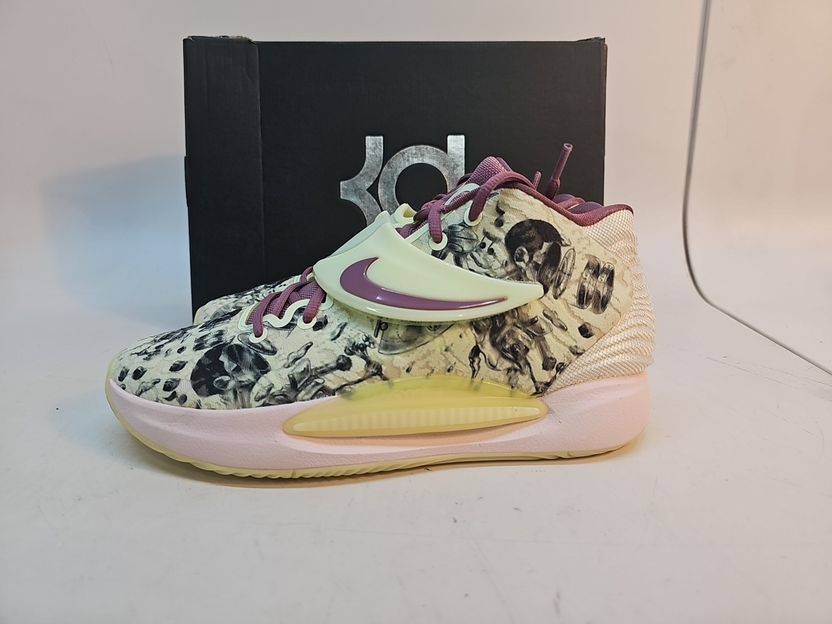 Nike KD 14 Surrealism Basketball Men's Shoes US 9.5 Lime Ice Kevin