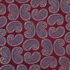 THE MENS STORE Burgundy Blue Ivory PAISLEY Handmade Woven Silk Tie NWT