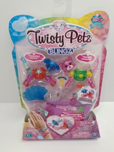Twisty Petz Series 4 Blingz "CANDIEZ PUPPY & KOOKIE TERRIER" Bracelet Set NEW - Picture 1 of 4