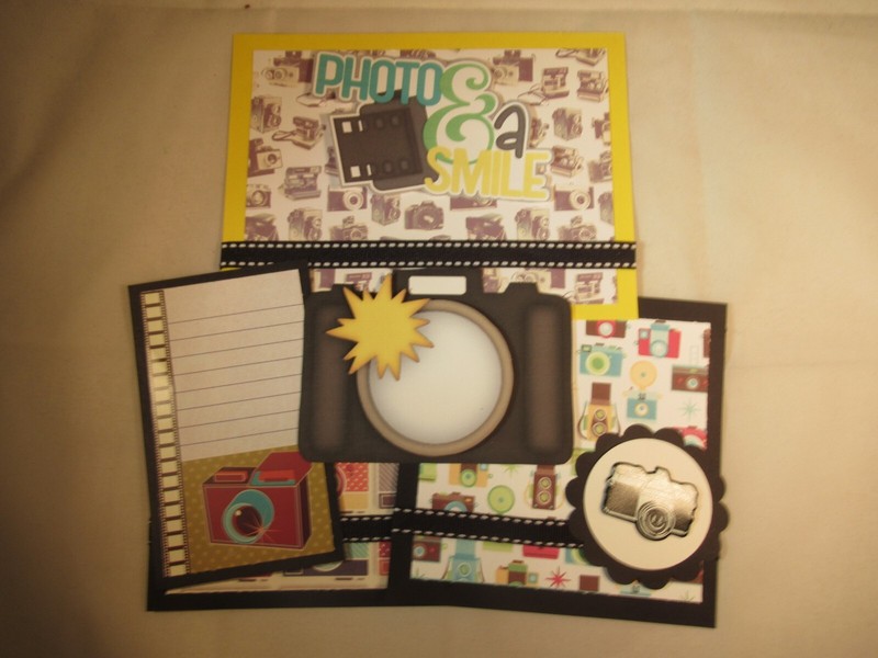 PHOTO & A SMILE 3D PAPER PIECING  SCRAPBOOK PAGE MAT SET