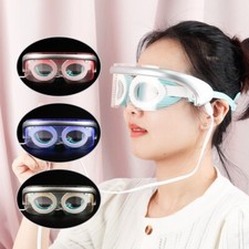 LED Photon Eye Massager Glasses Skin Rejuvenation Heating Therapy Anti Wrinkles