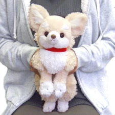 Sun Lemon Lap-Sized Chihuahua Plush Toy S 37cm Cream Knee Series Japan
