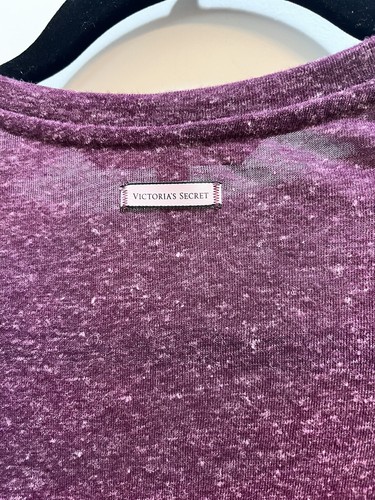 Victoria’s Secret Burgundy Henley Knit Top Shirt Medium Armpit To Armpit 23” - Picture 6 of 6