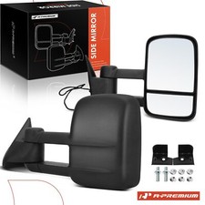 A-premium Pair Power Towing Mirror W Manual Fold For Tahoe 95-00 C1500 Suburban