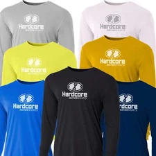 Hardcore Men's Long Sleeve Loose Fit Rash Guard Surf Shirt for Water Sports | Li