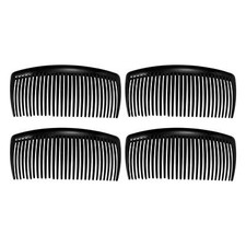 4 Pcs Classic Side Clip Hair Comb Teeth Hair Combs 4" Plastic