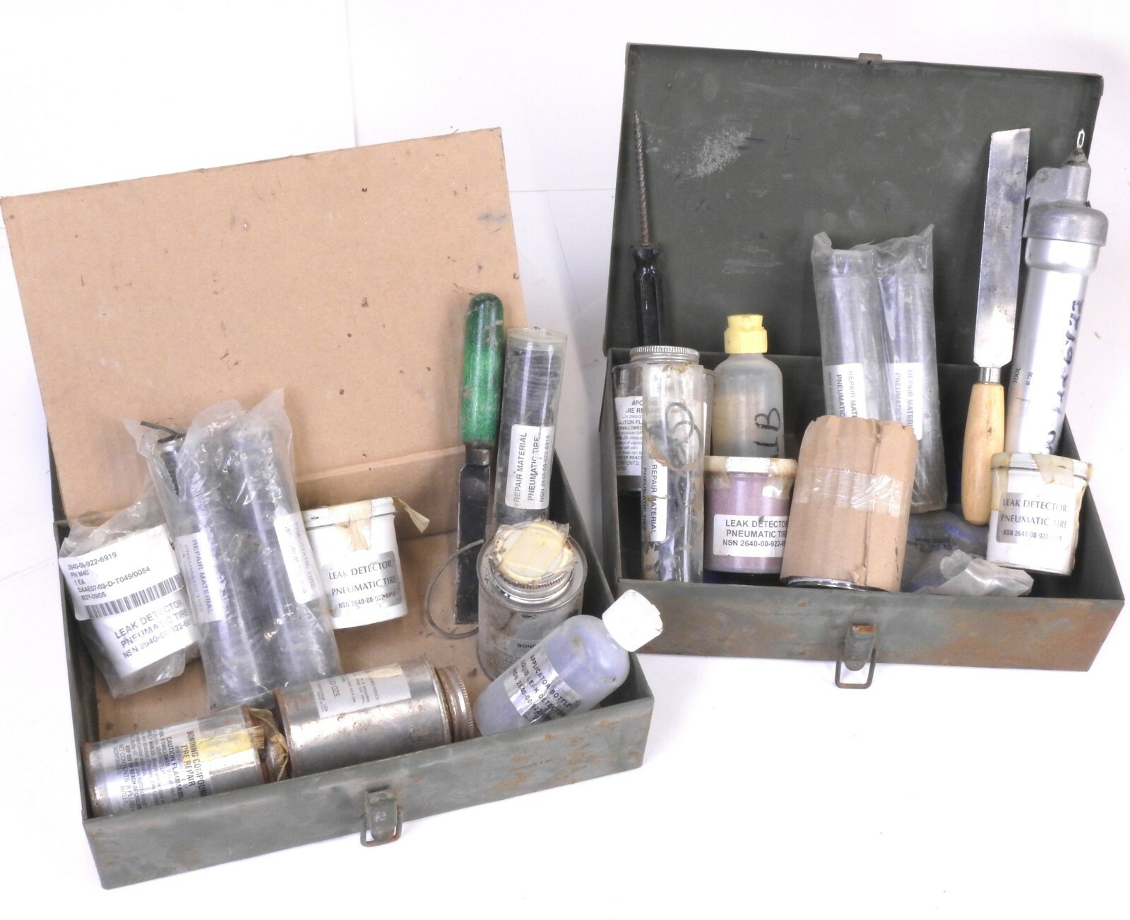 2 Boxes of Tubeless Pneumatic Tire Puncture Repair Kit NSN 264000922