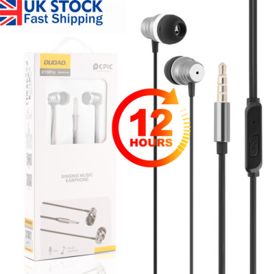 Headphones Earphones Wired for iPhone iPad Android Computer AUX Jack  UK