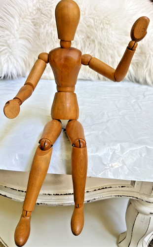 Mannequin Bois Articulé Vintage Femme - Modèle Dessin 12 Pouces - Japon